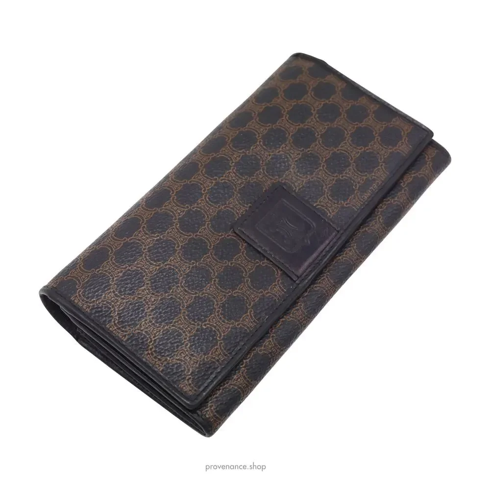 🔴 Celine Triomphe Long Wallet - Black - Picture 3 of 8